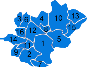 Les communes qui composent la communauté de communes Larzac-Vallées sont les suivantes: