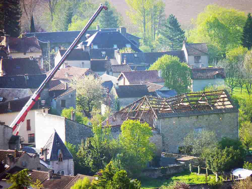 Rénovation de la grange "Malzac" à Nant.