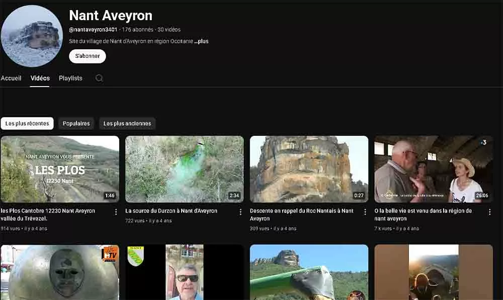 YouTube de Nant en Aveyron sur la communauté de communes Larzac et vallées YouTube de Nant en Aveyron sur la communauté de communes Larzac et vallées