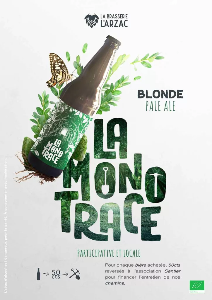 La brasserie du Larzac fabrique La Monotrace pour votre plaisir