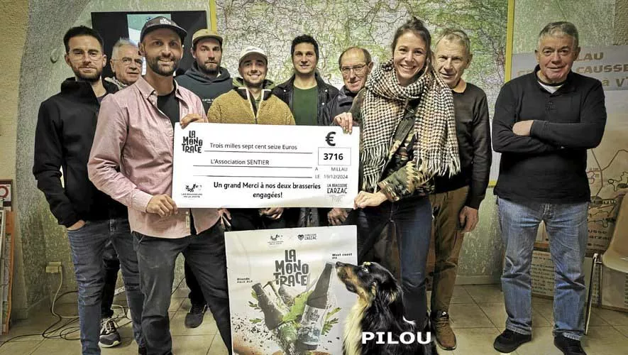 La bière La Monotrace permet de financer l'entretien des chemins du Sud-Aveyron