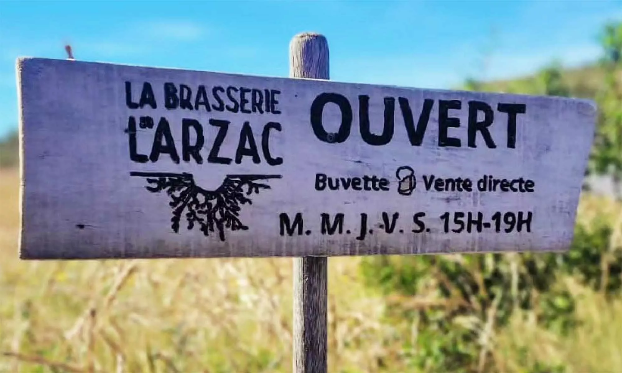 Brasserie du Larzac à la Blaquière sur le plateau juste à côté du village de La Cavalerie