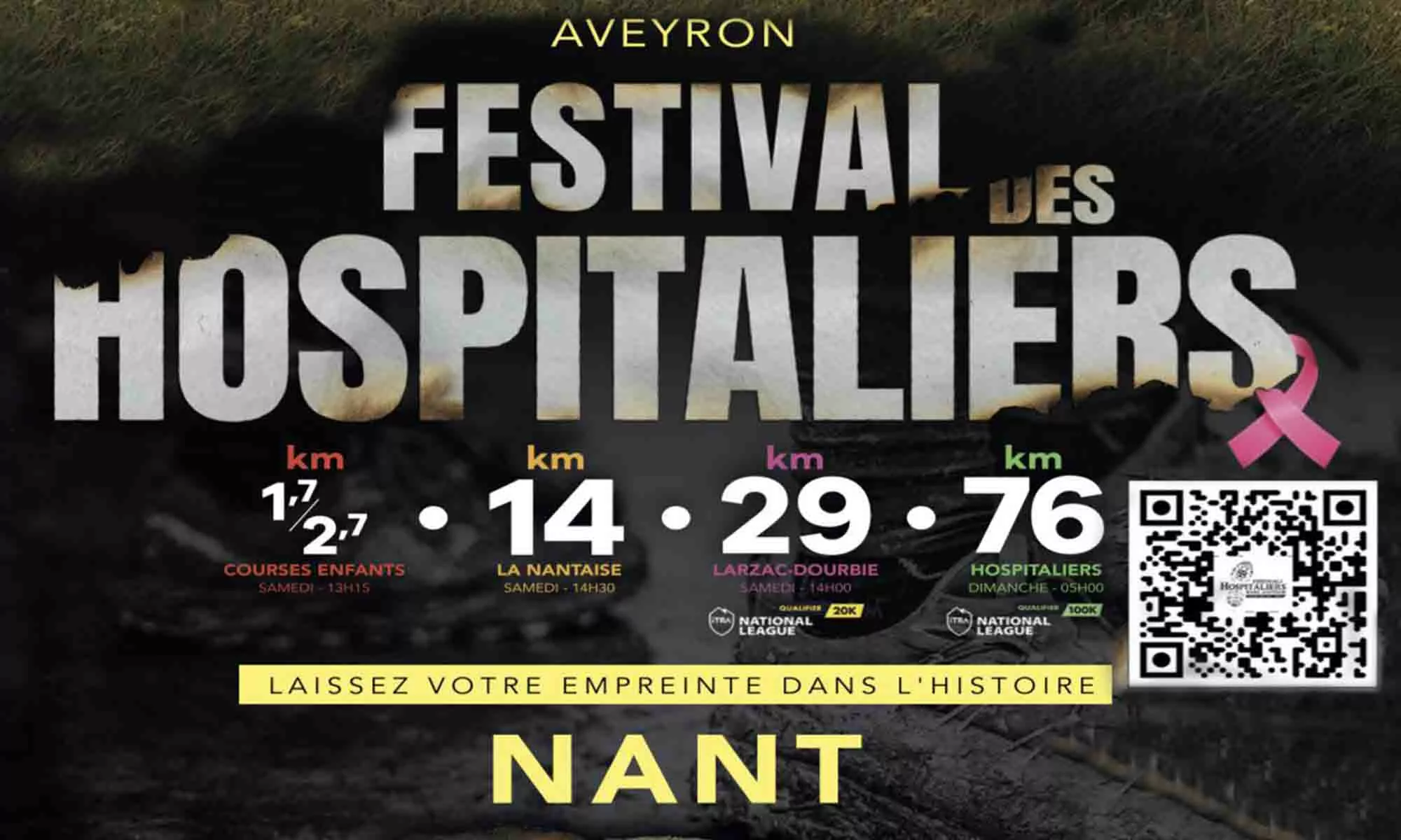 Trail hospitaliers Larzac Dourbie Nant Aveyron