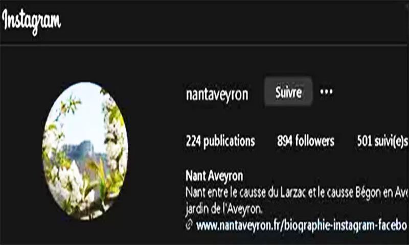 Instagram de Nant d'Aveyron