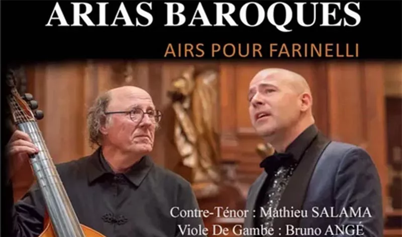 Arias Baroque Mathieu Salama Bruno Angé à Nant Chapelle des Pénitents