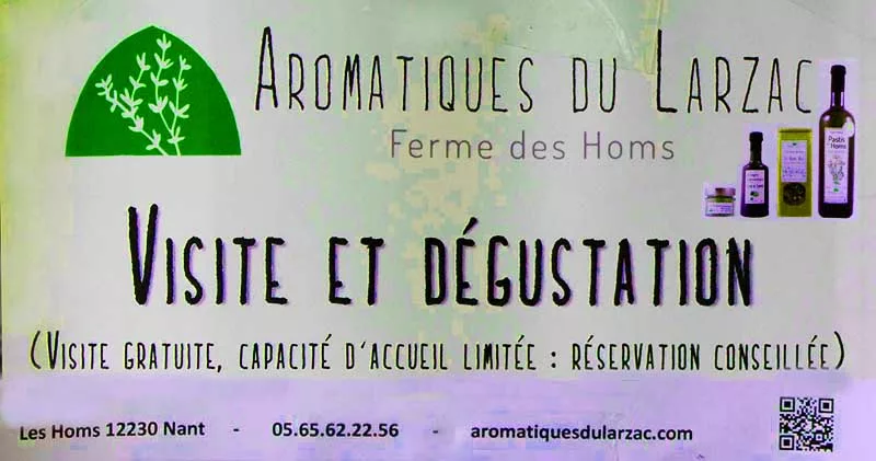 Aromatique du Larzac visite et dégustation 