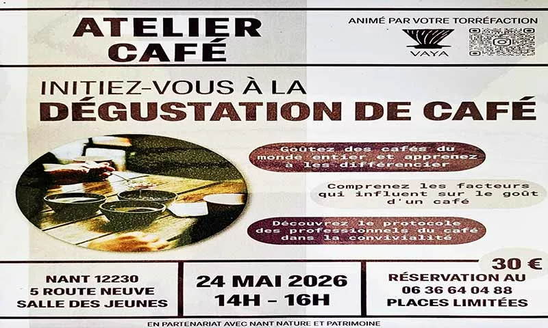 Atelier de dégustation d'un café différent pour les papilles des gourmands