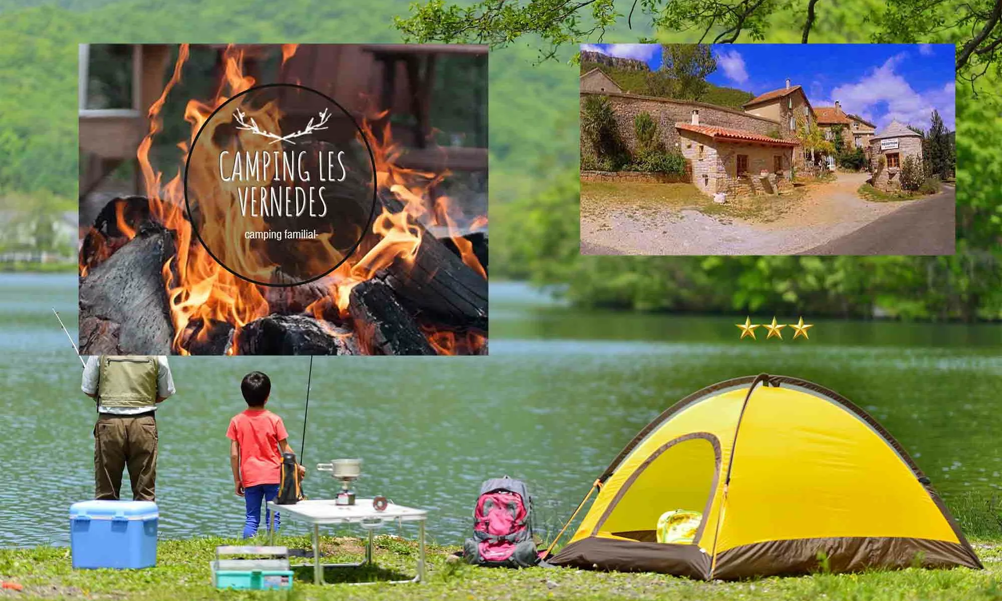 Camping de Nant dans la vallée de la Dourbie et du Durzon