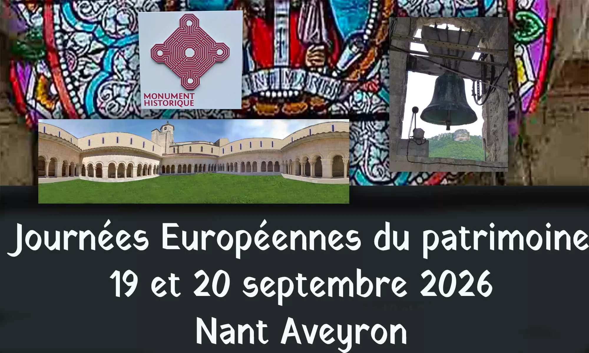 Journée européennes du patrimoine à Nant le 19 et 20 septembre 2026