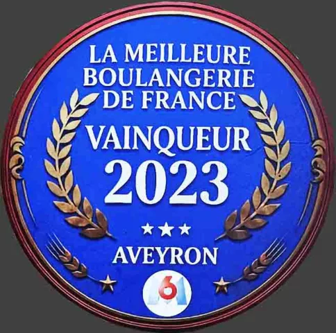Le prix de la meilleure boulangerie de France en 2023 par la boulangerie l'Enfariné du Roc à Nant Aveyron