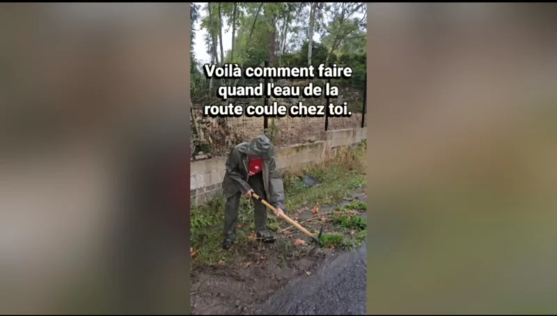 Quand l'eau de la route te porte préjudice, tu l'élimines c'est mieux